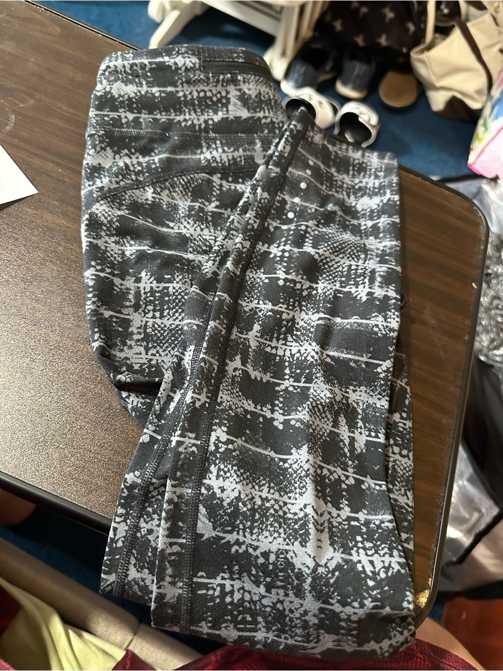 Nike Black and White Patterned Leggings
